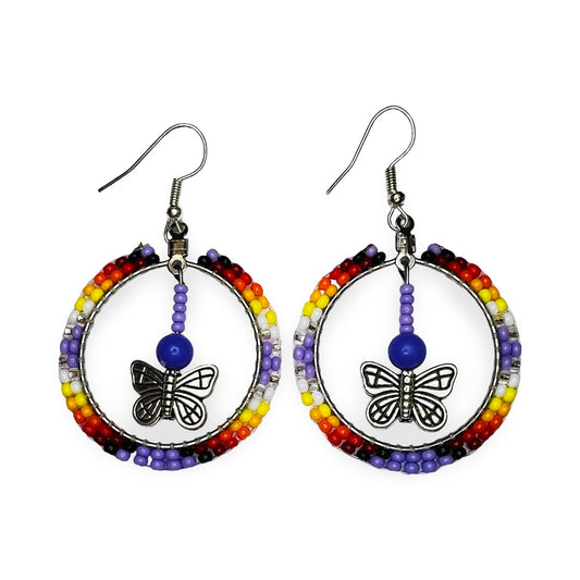 RBE Hoop w/ Charm Earrings