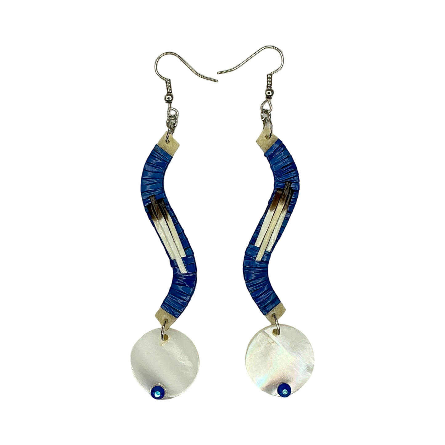 JRC Wavy Quill & Shell Earrings