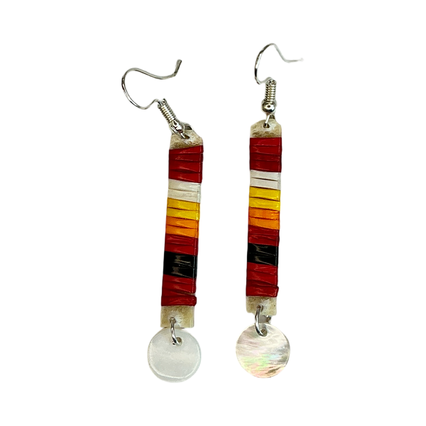 TRC Quill & Abalone Slat Earrings