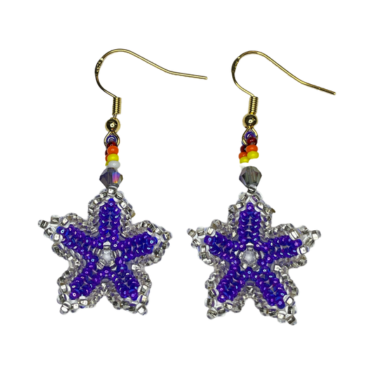 LZ Beaded Flower Earrings