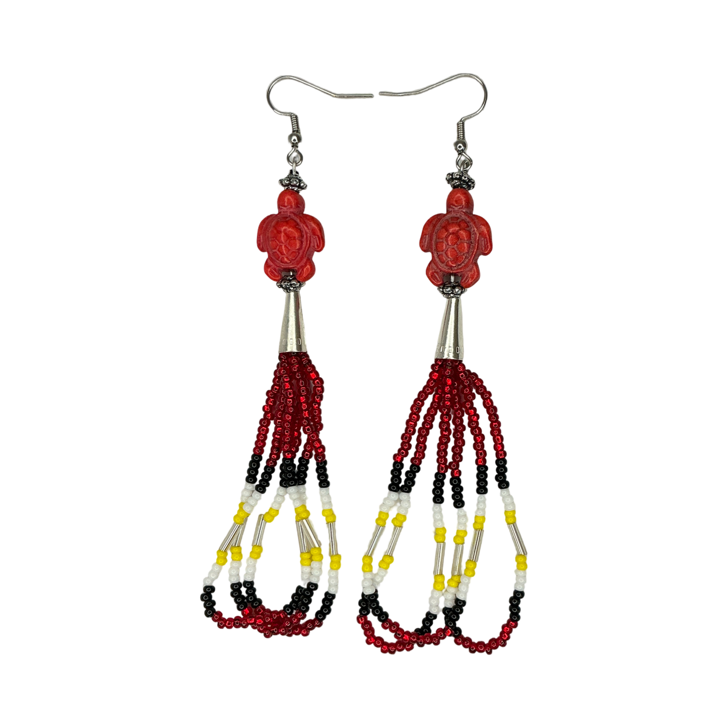 KWB Turtle Charm Bead Earrings