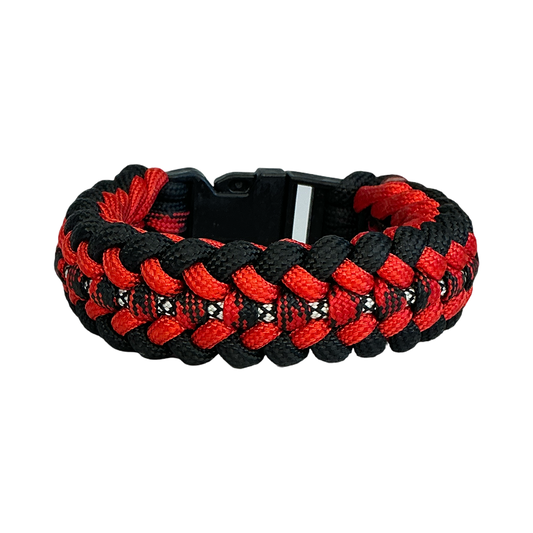 HH Red & Black Paracord Cuff