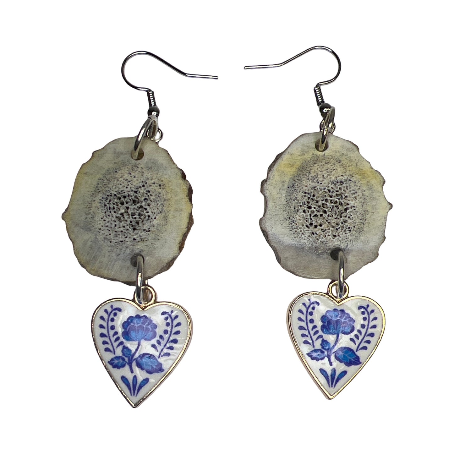 BB Elk Horn & Charm Earrings