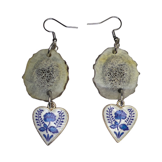 BB Elk Horn & Charm Earrings
