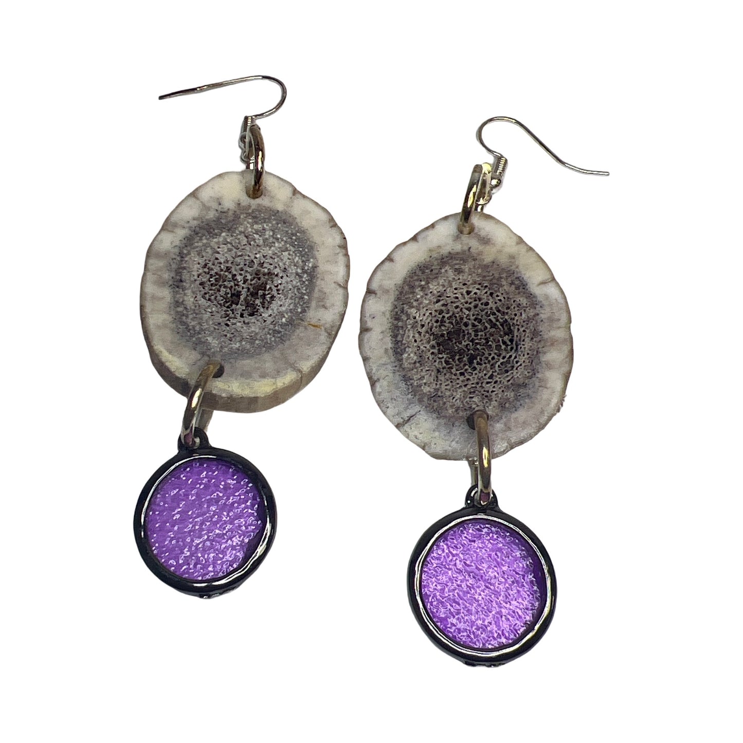 BB Elk Horn & Charm Earrings