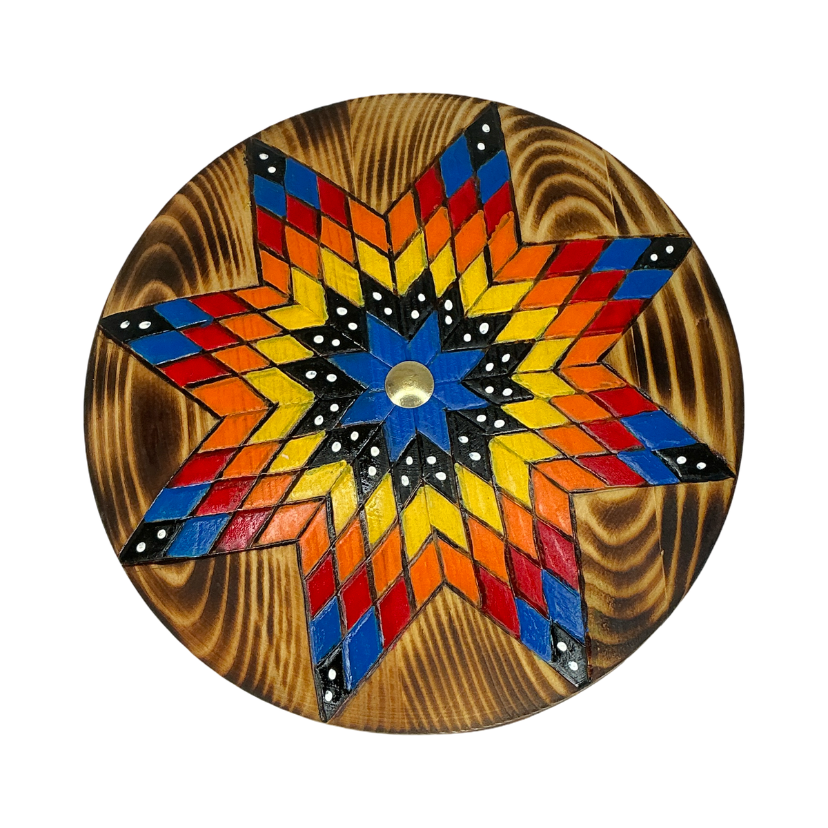 DYH Wooden Circle Jewelry Box