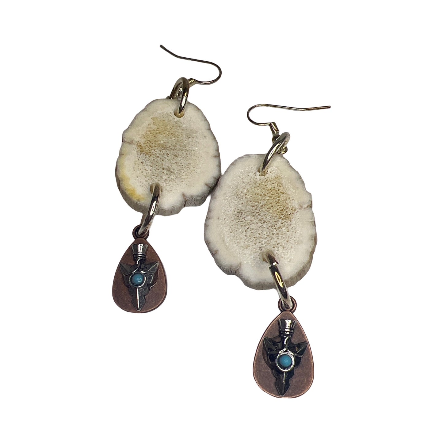 BB Elk Horn & Charm Earrings