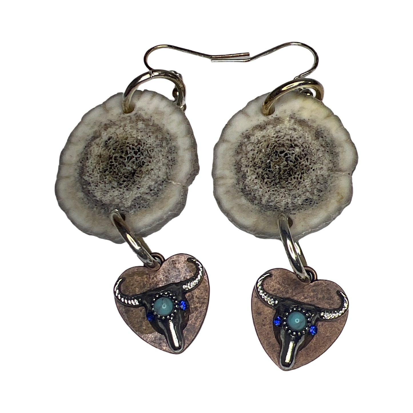 BB Elk Horn & Charm Earrings