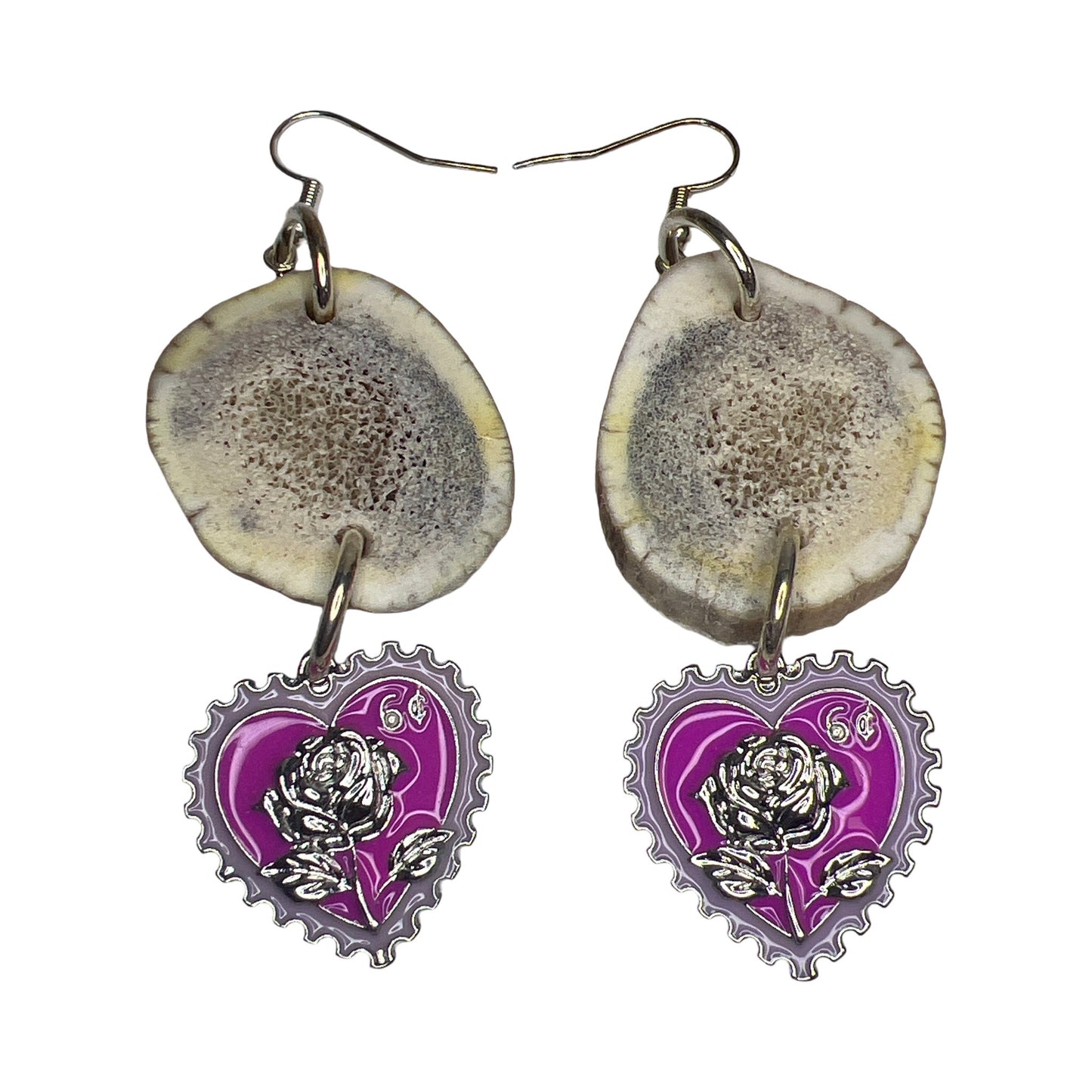 BB Elk Horn & Charm Earrings