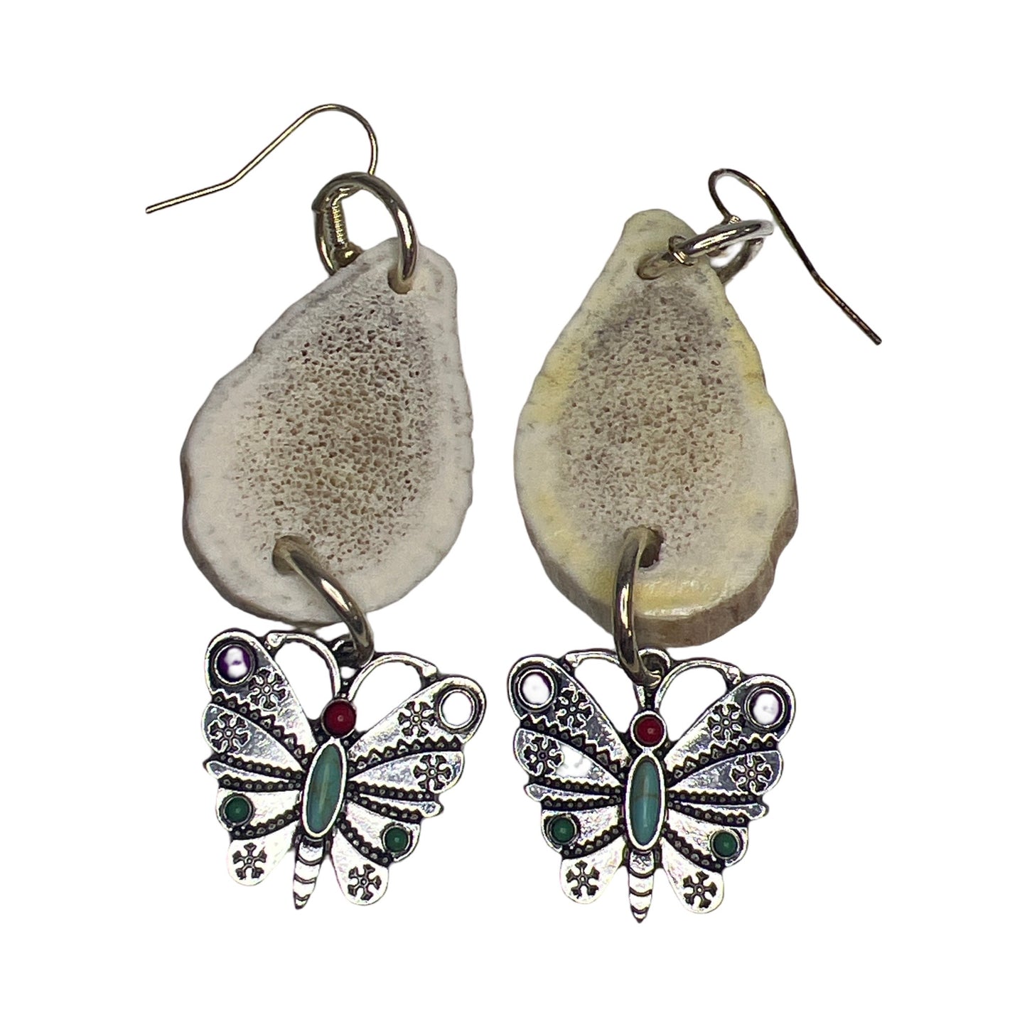 BB Elk Horn & Charm Earrings