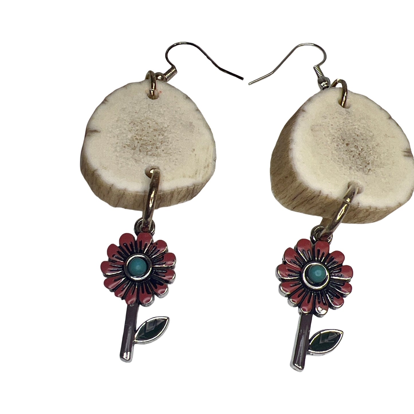 BB Elk Horn & Charm Earrings