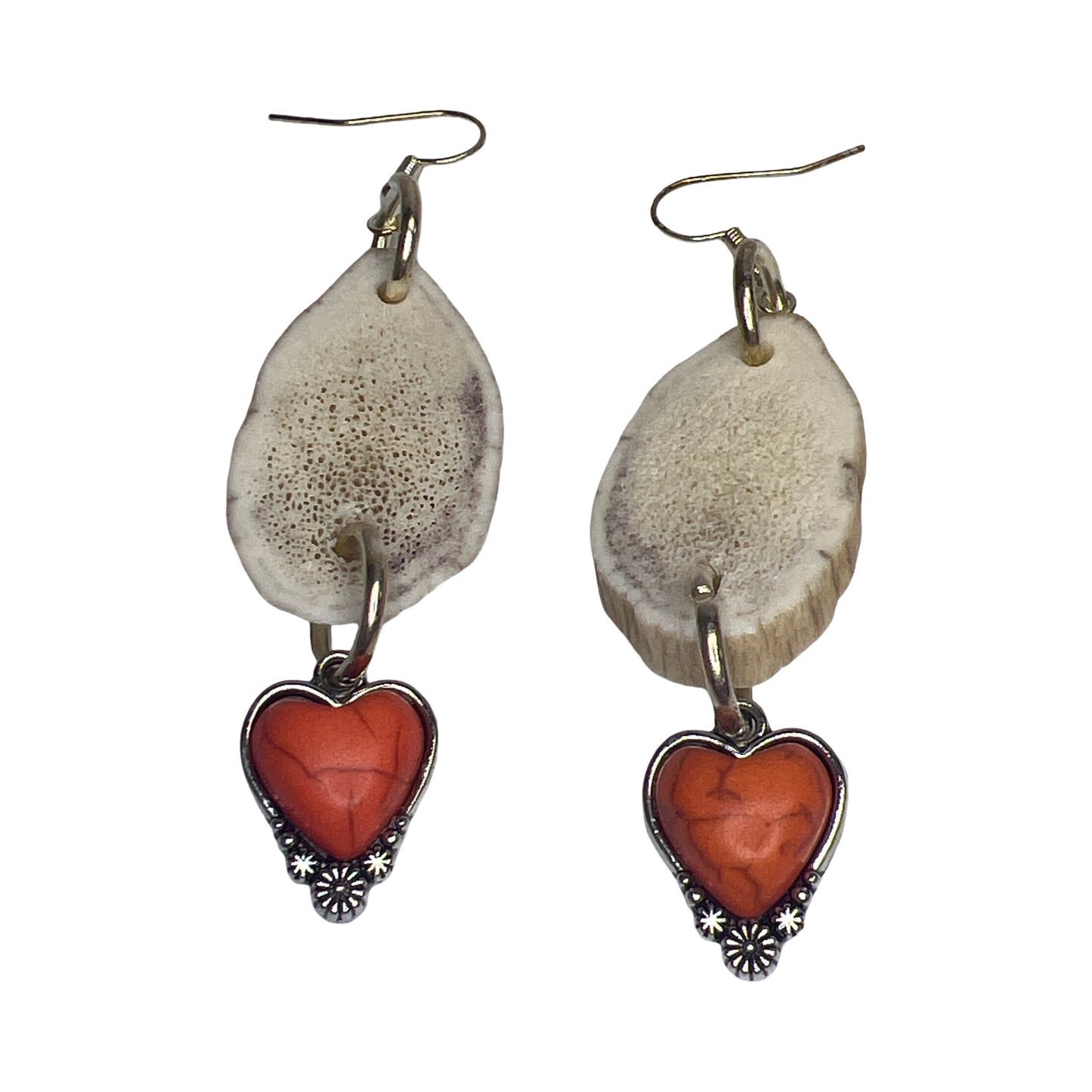 BB Elk Horn & Charm Earrings