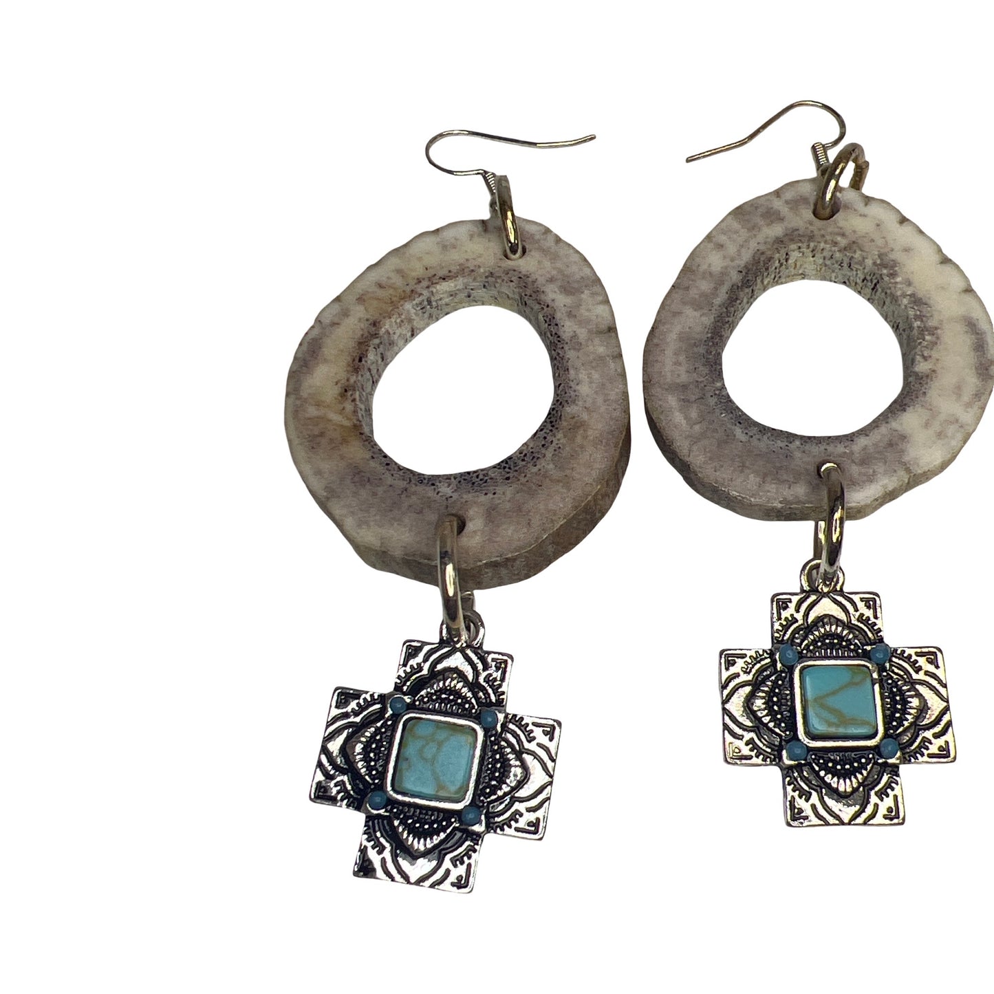 BB Elk Horn & Charm Earrings