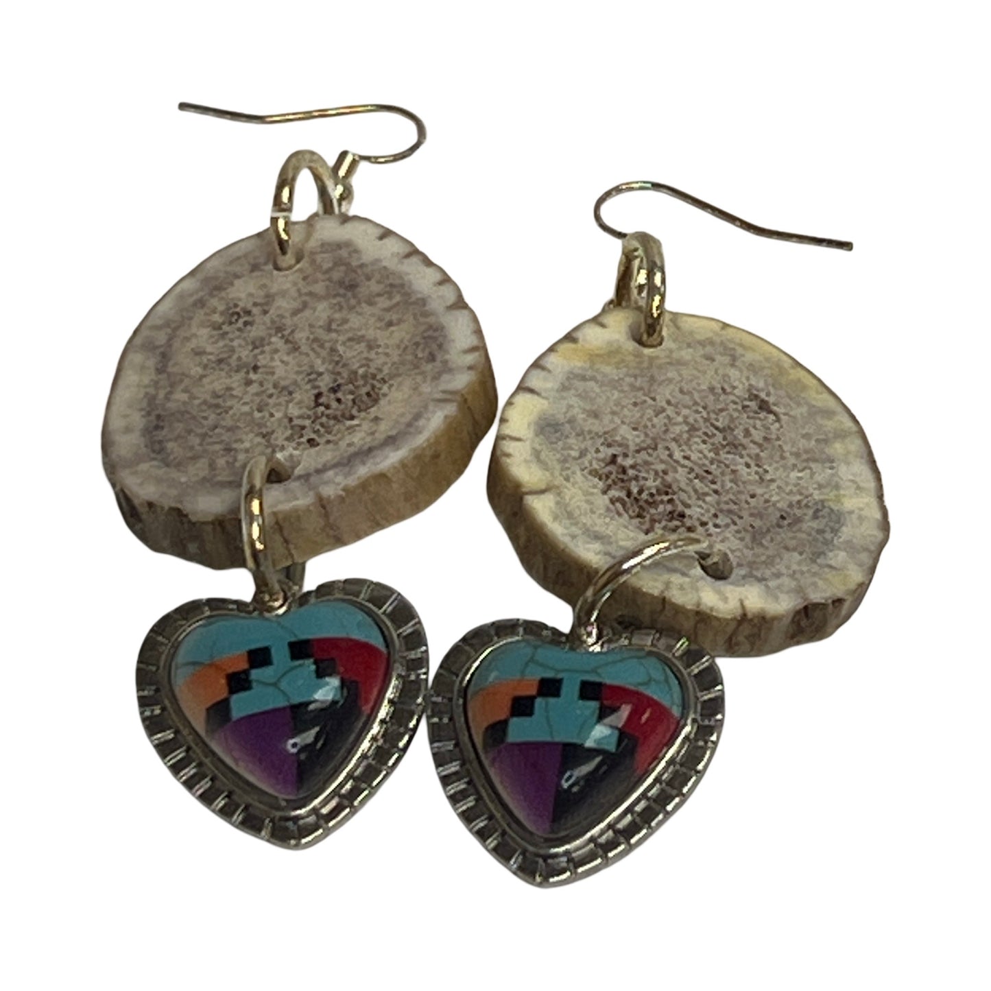 BB Elk Horn & Charm Earrings