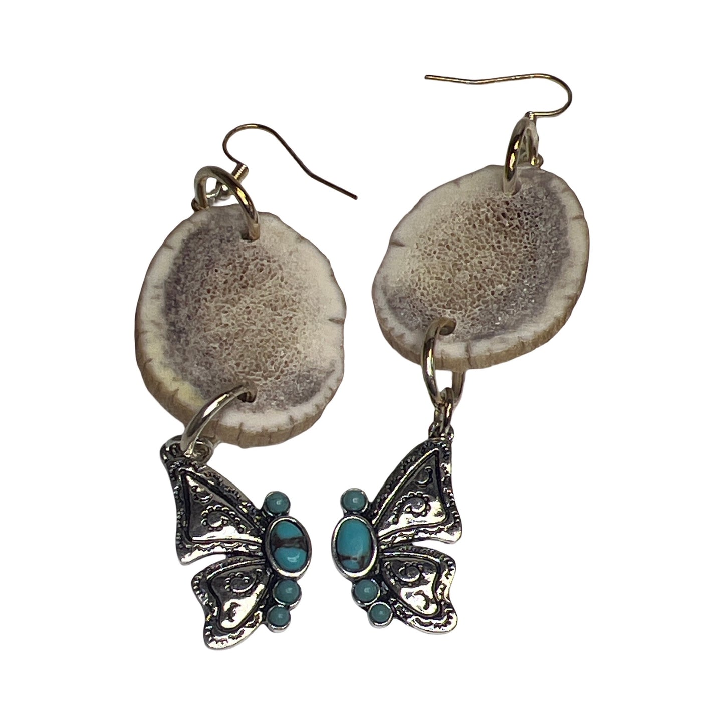 BB Elk Horn & Charm Earrings