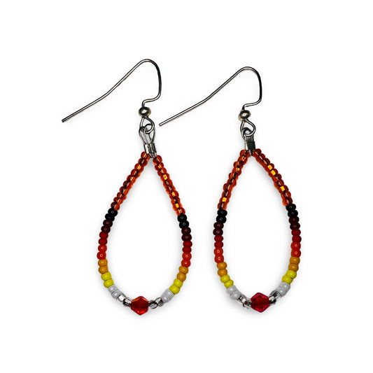 RBE Beaded Loop Earrings