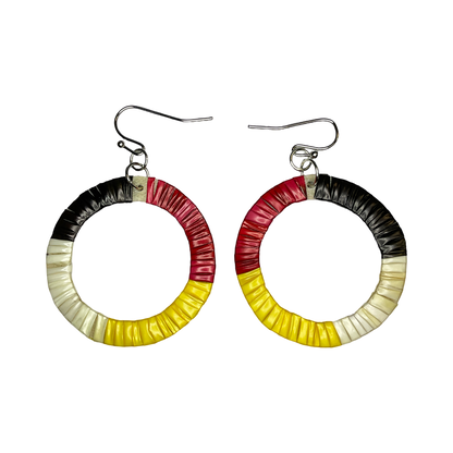 TRC Circle Quill Earrings