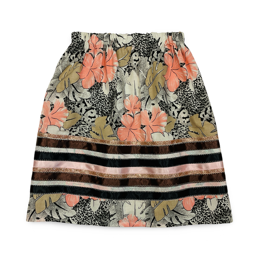 KH Pink & Brown Youth Ribbon Skirt