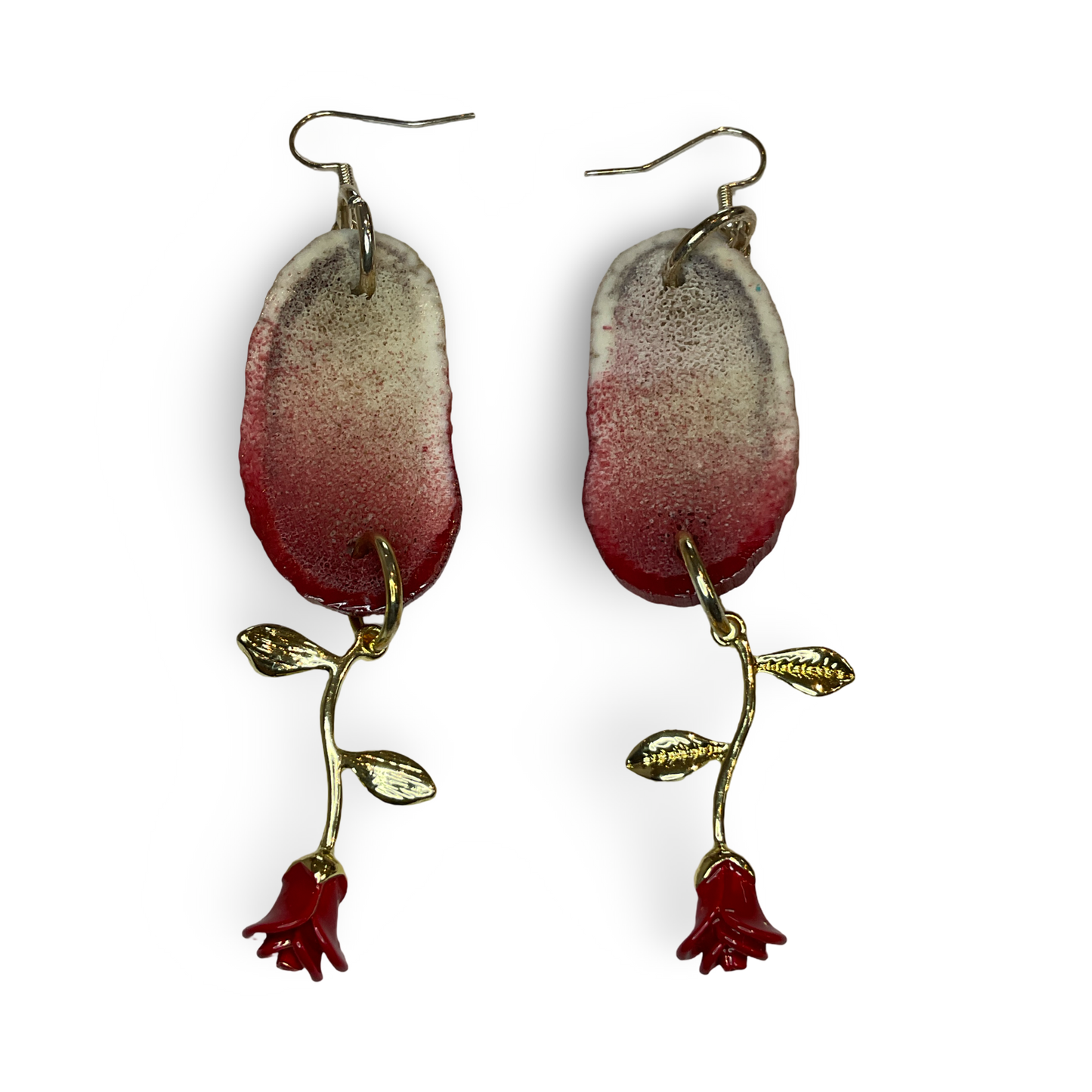 BB Painted Elk Horn Earrings