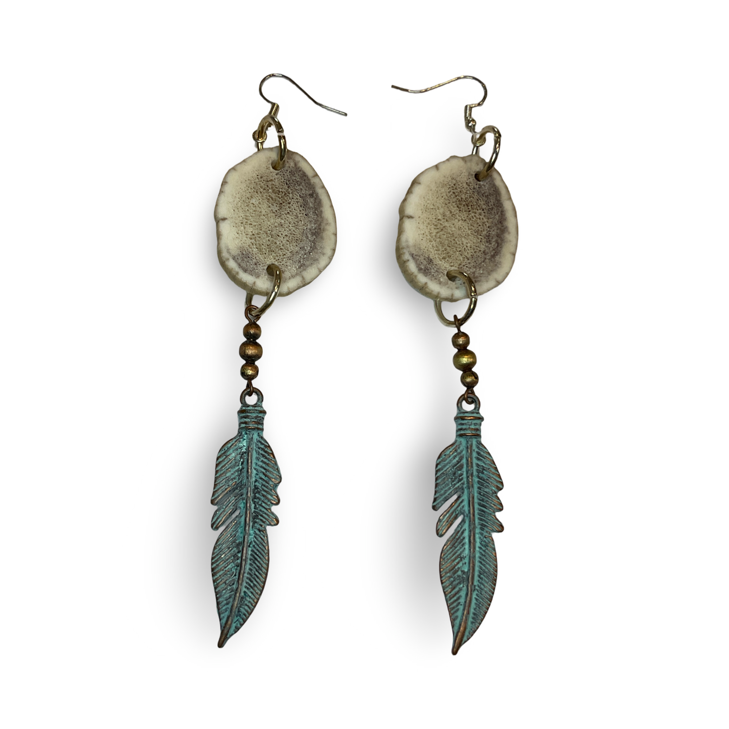 BB Elk Horn & Charm Earrings