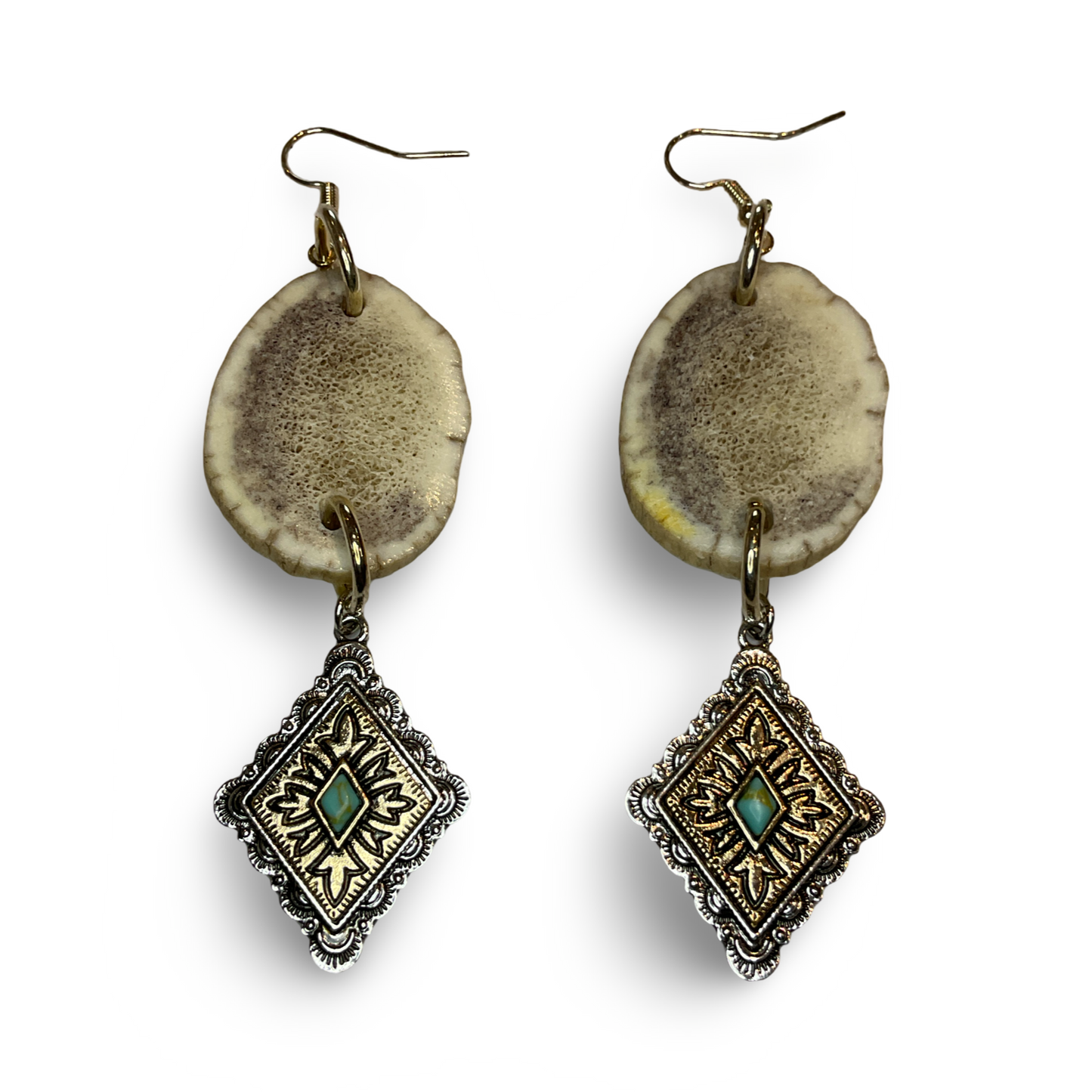 BB Elk Horn & Charm Earrings