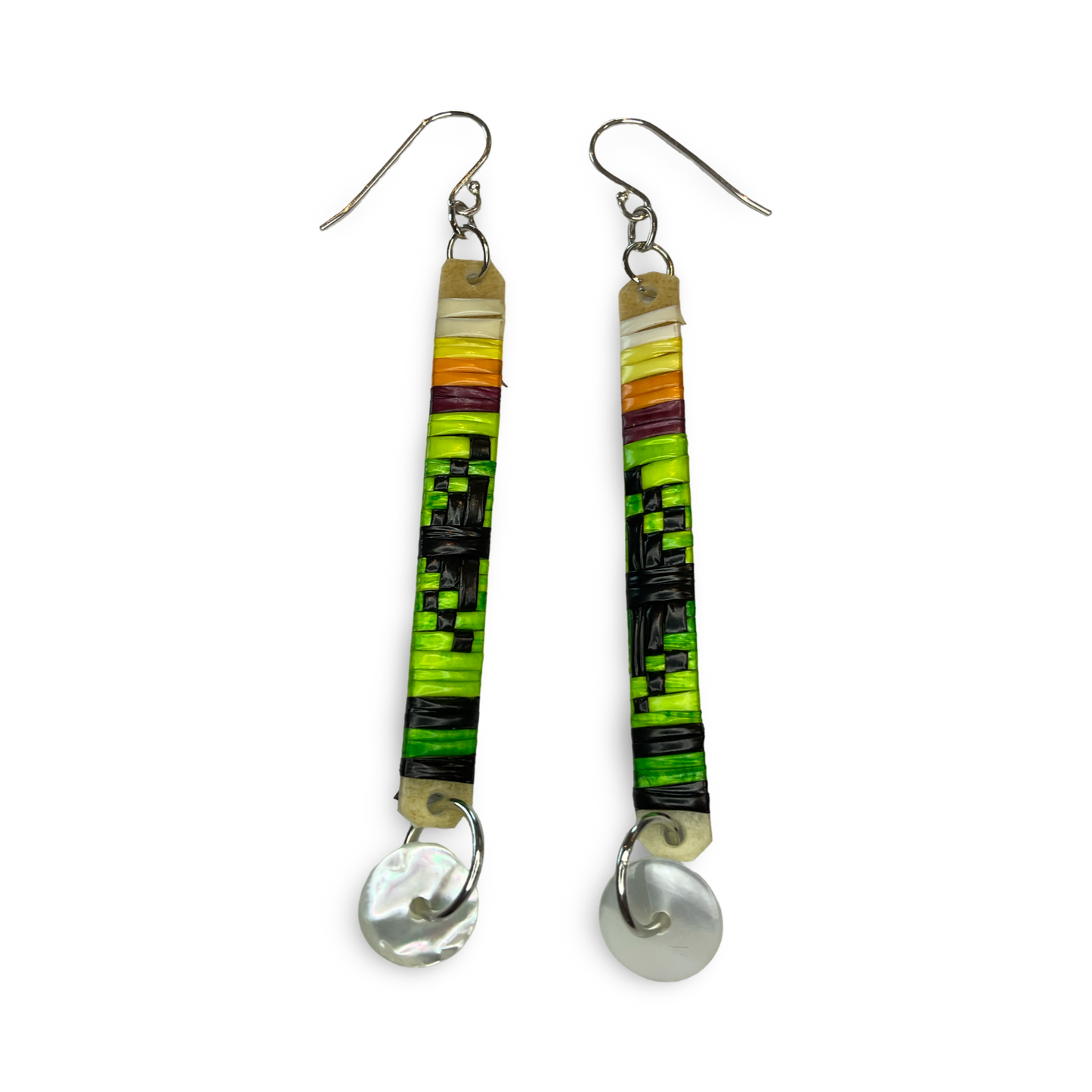CRC Quill Slat & Mini Charm Earrings