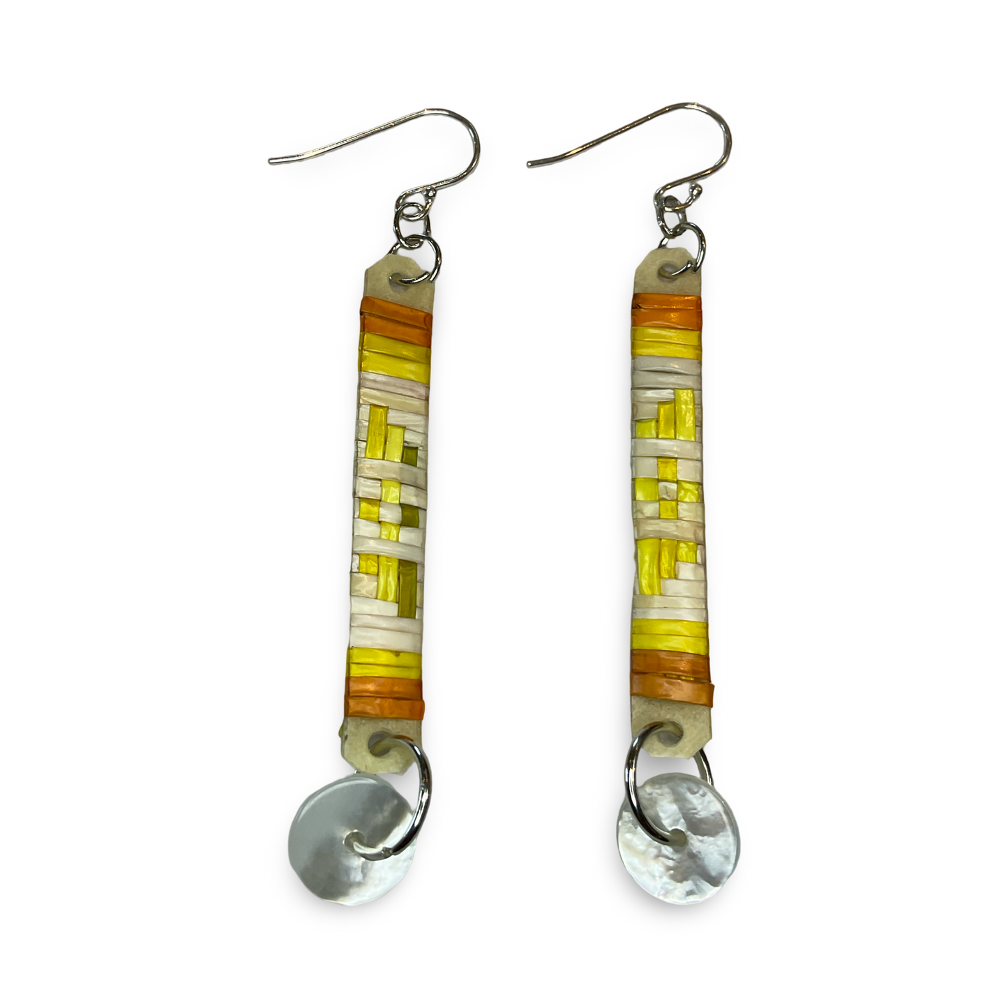 CRC Quill Slat & Mini Charm Earrings