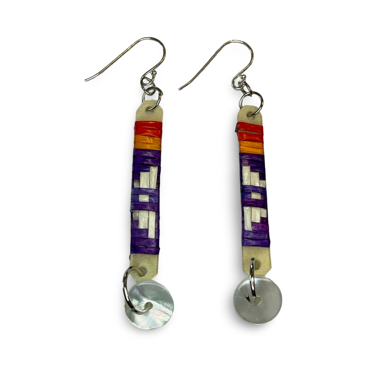 CRC Quill Slat & Mini Charm Earrings