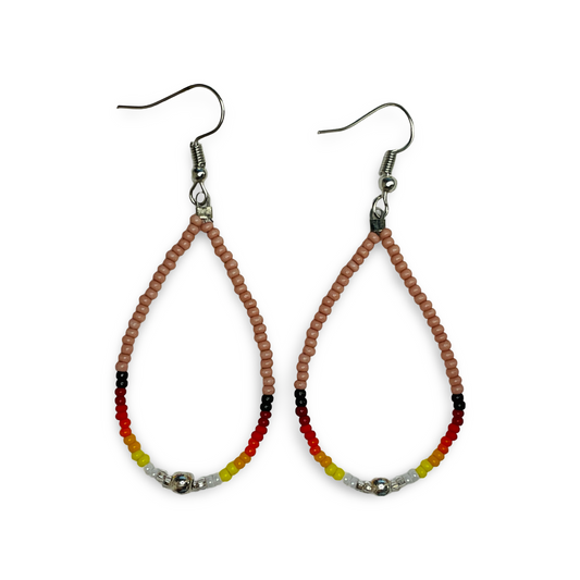 BEC Single Loop Bead Earrings