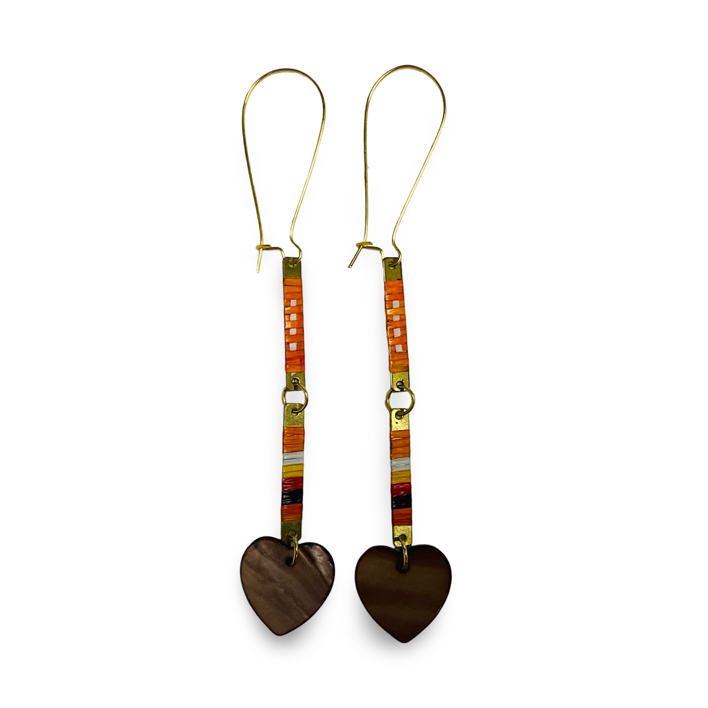 ARC Double Slat & Charm Earrings