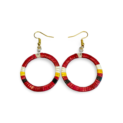 TRC Circle Quill Earrings