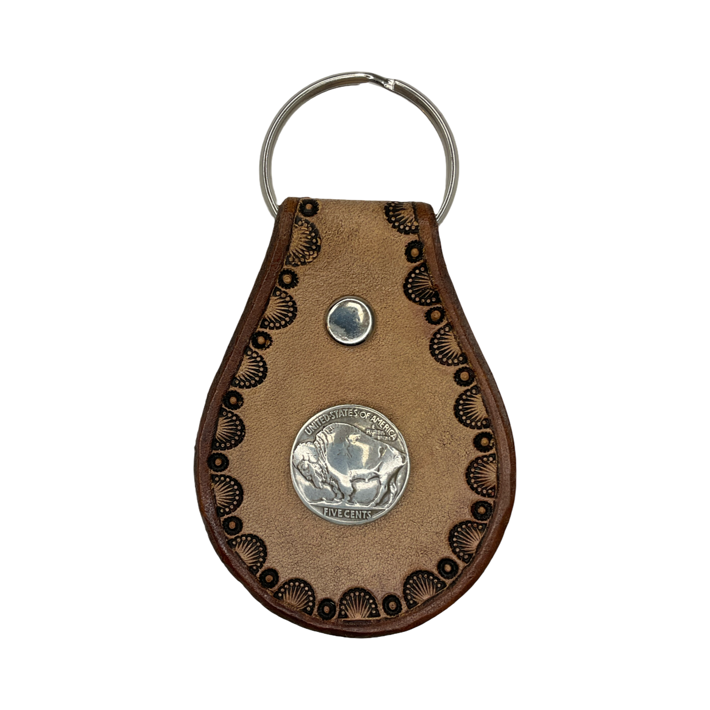 TEB Stamp Leather w/Conch Keychain