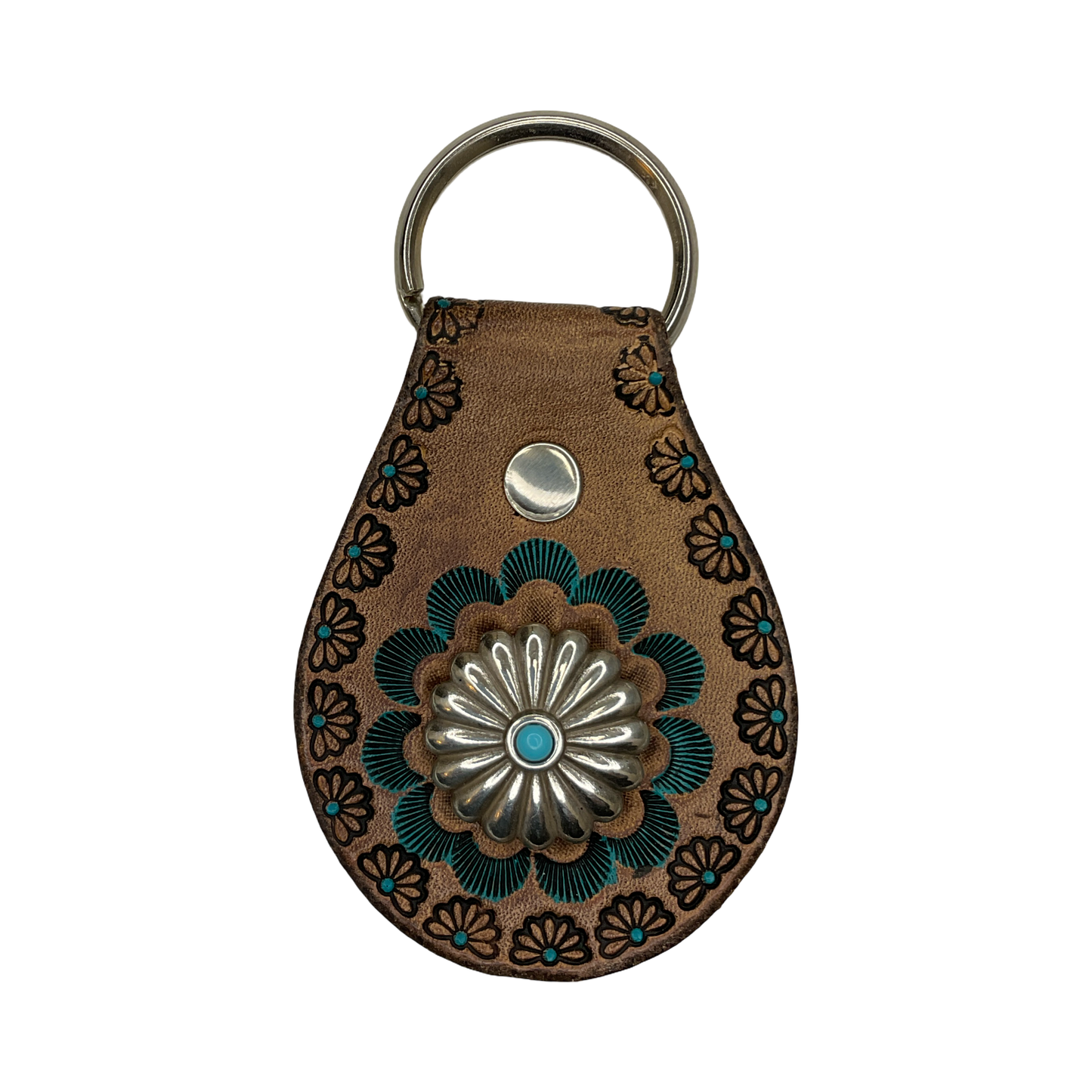 TEB Stamp Leather w/Conch Keychain