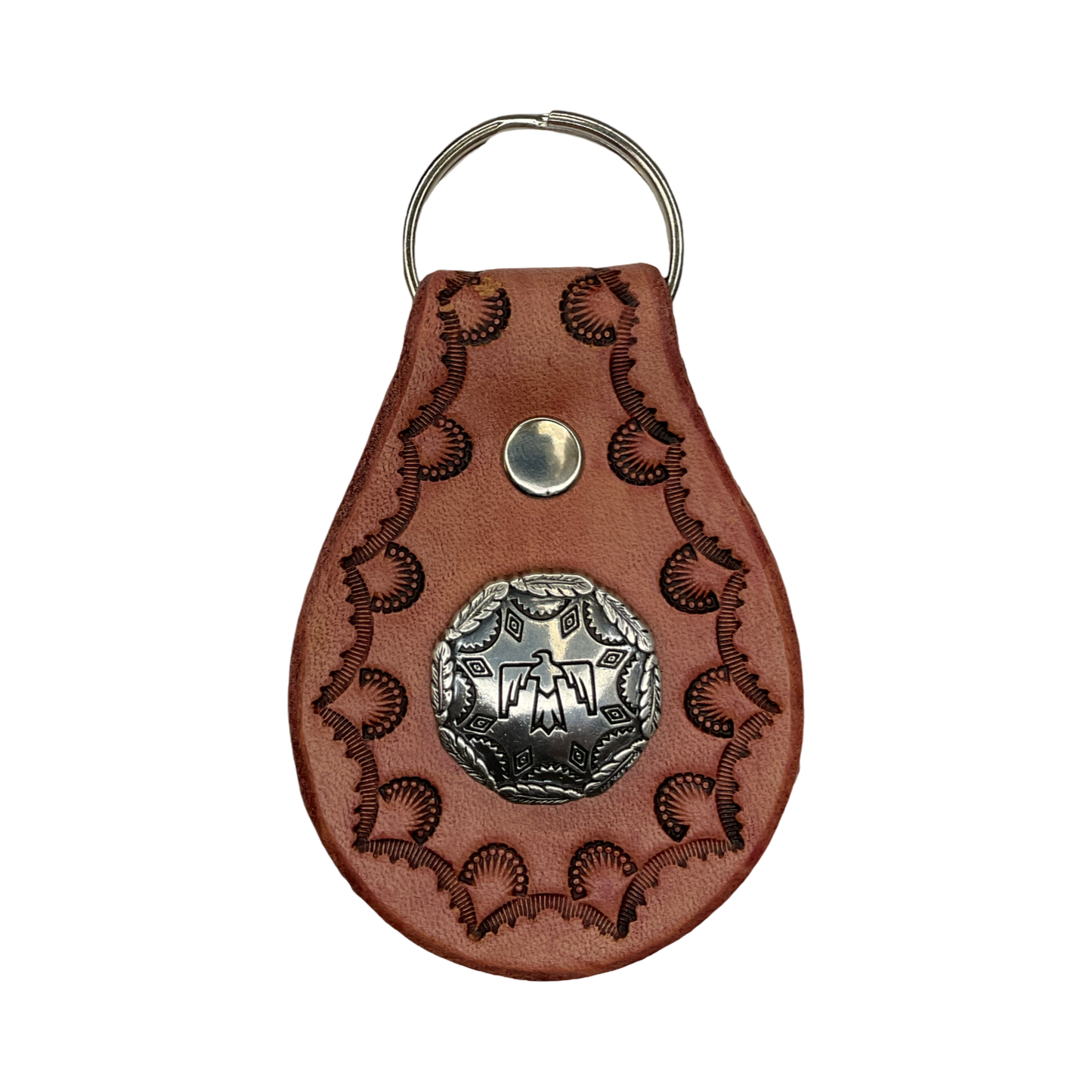 TEB Stamp Leather w/Conch Keychain