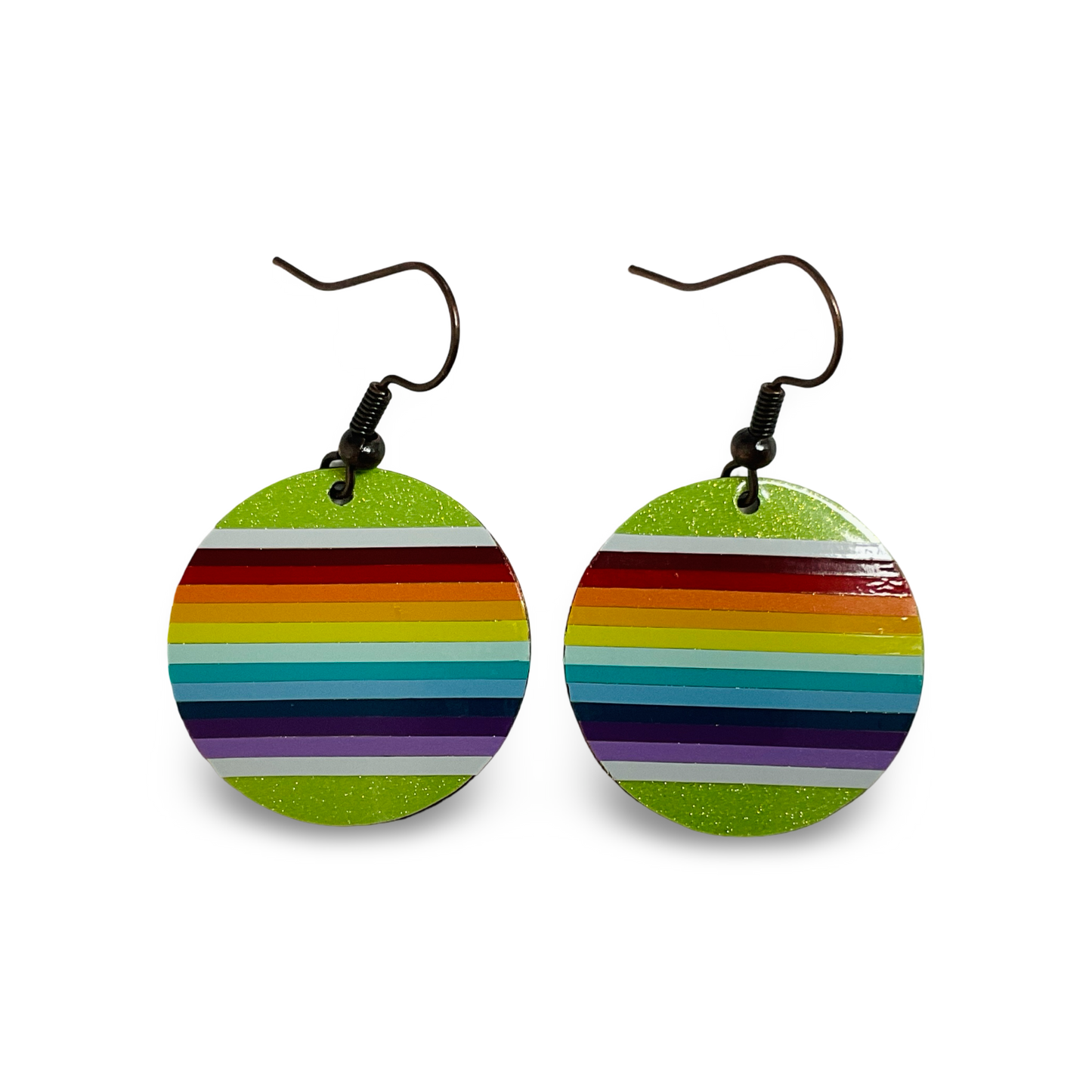 WW Vinyl Circle Earrings