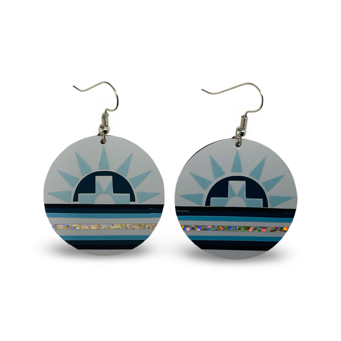 WW Circle Chatku Vinyl Earrings