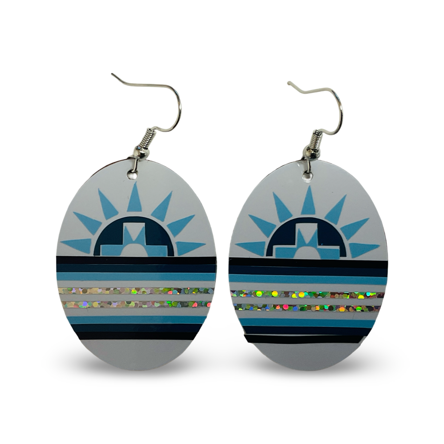 WW Oval Chatku Vinyl Earrings
