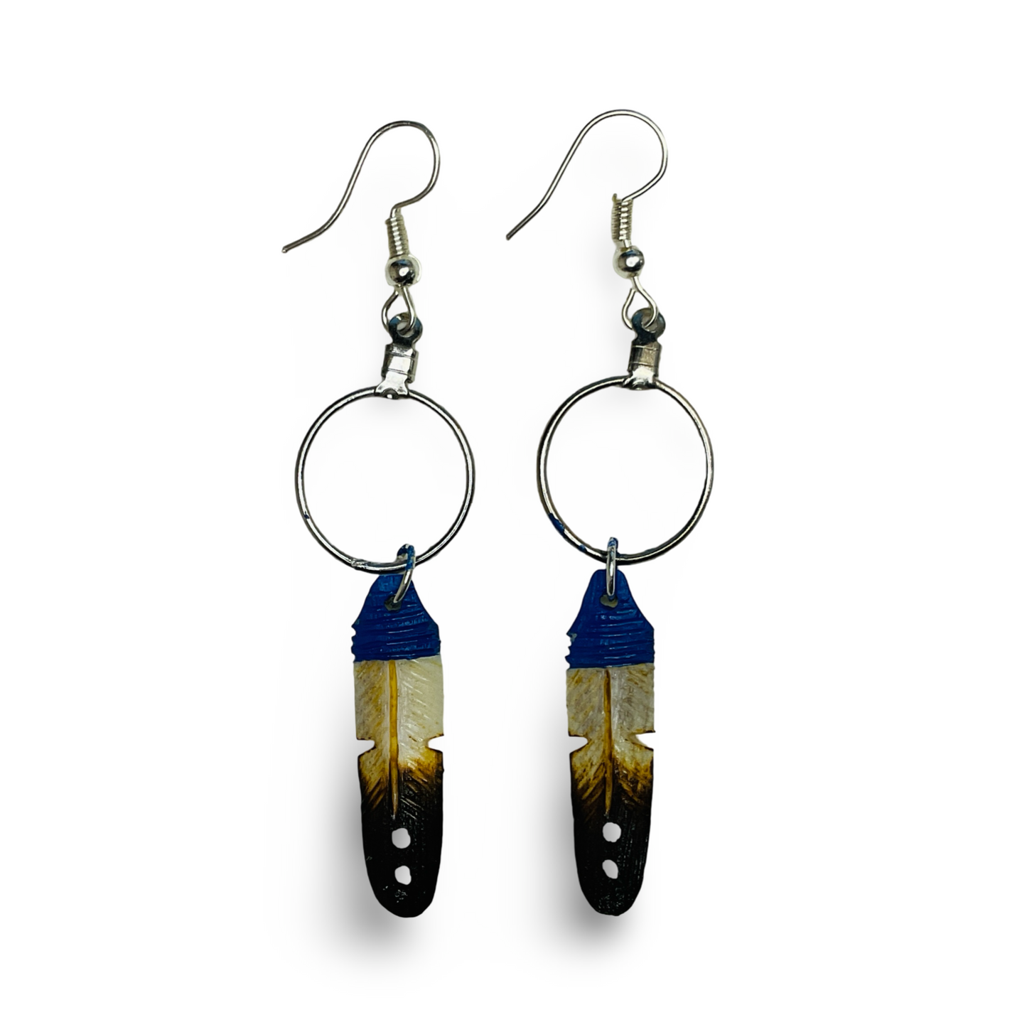 DYH Antler Feather Earrings