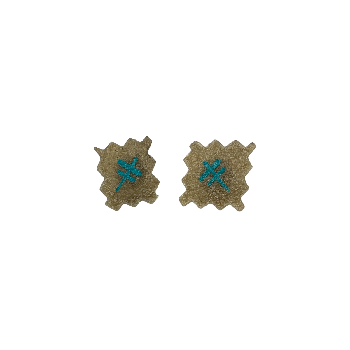 TEB Small Parfleche Earrings