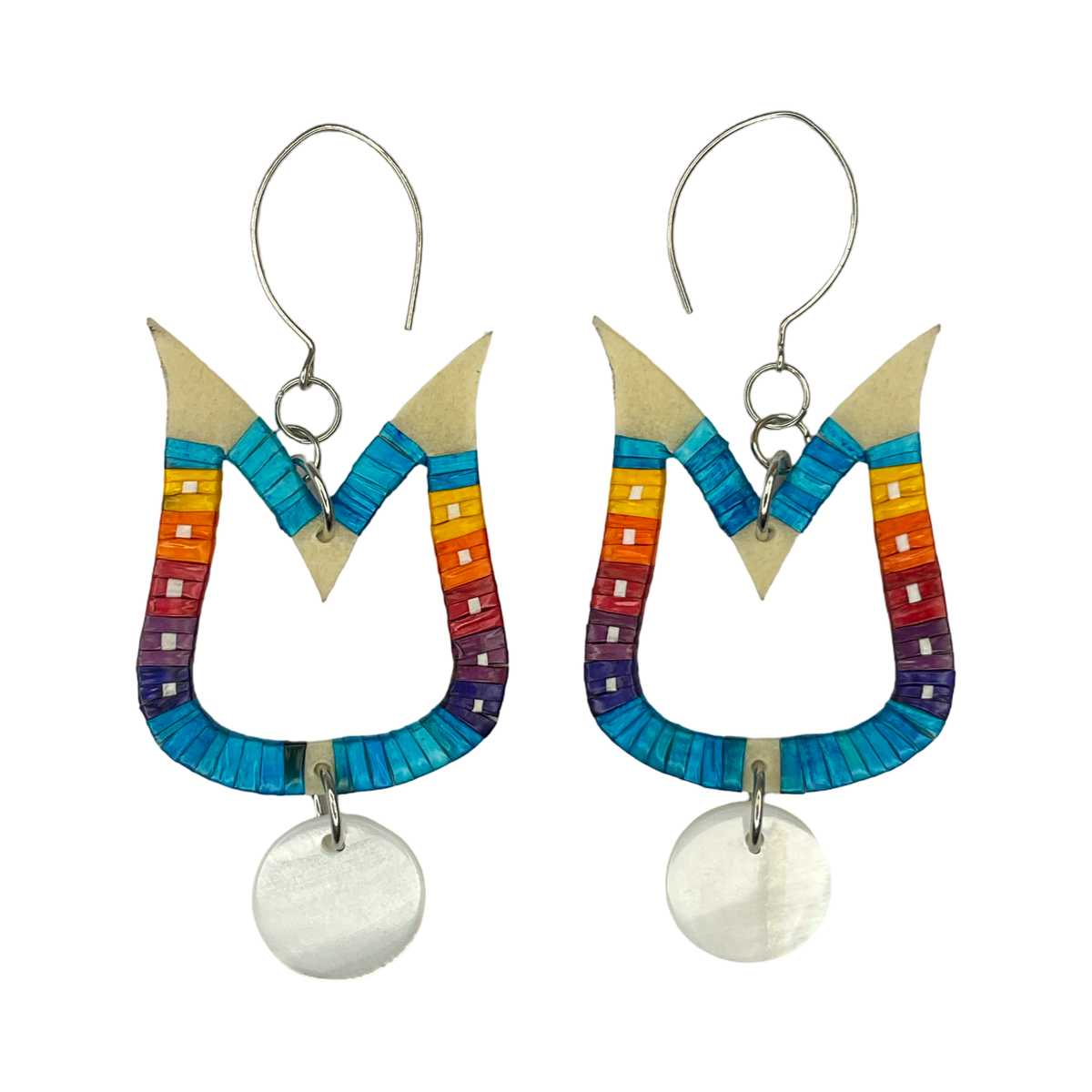 JRC Quill Floral & Nacre Earrings
