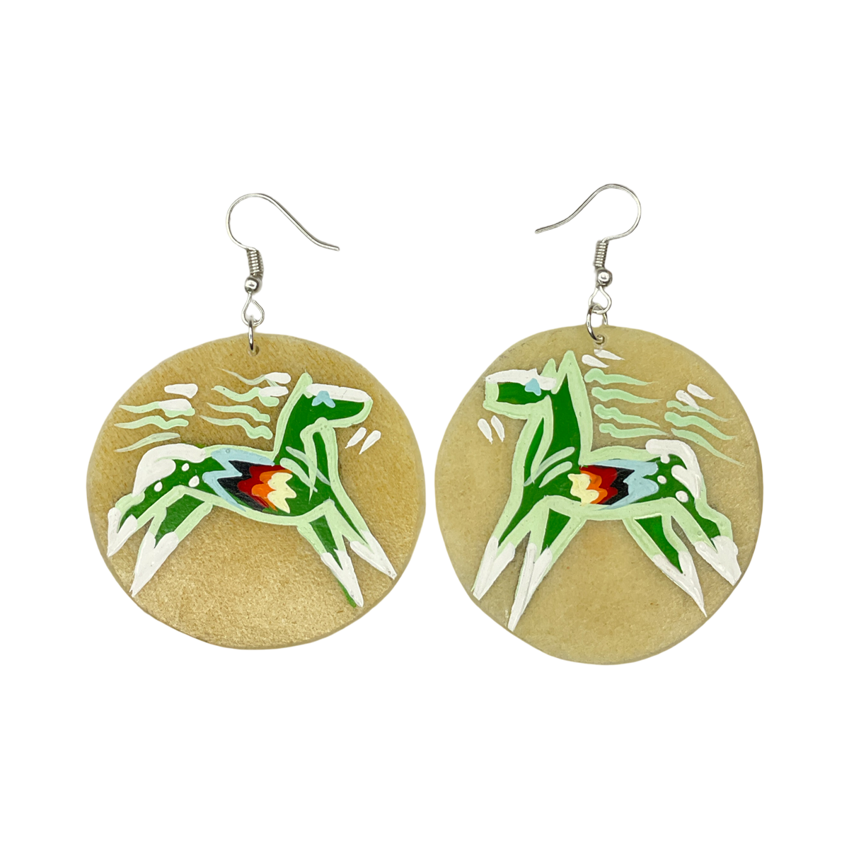 STB Horse Parfleche Earrings