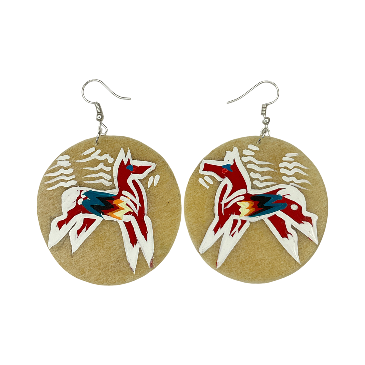 STB Horse Parfleche Earrings