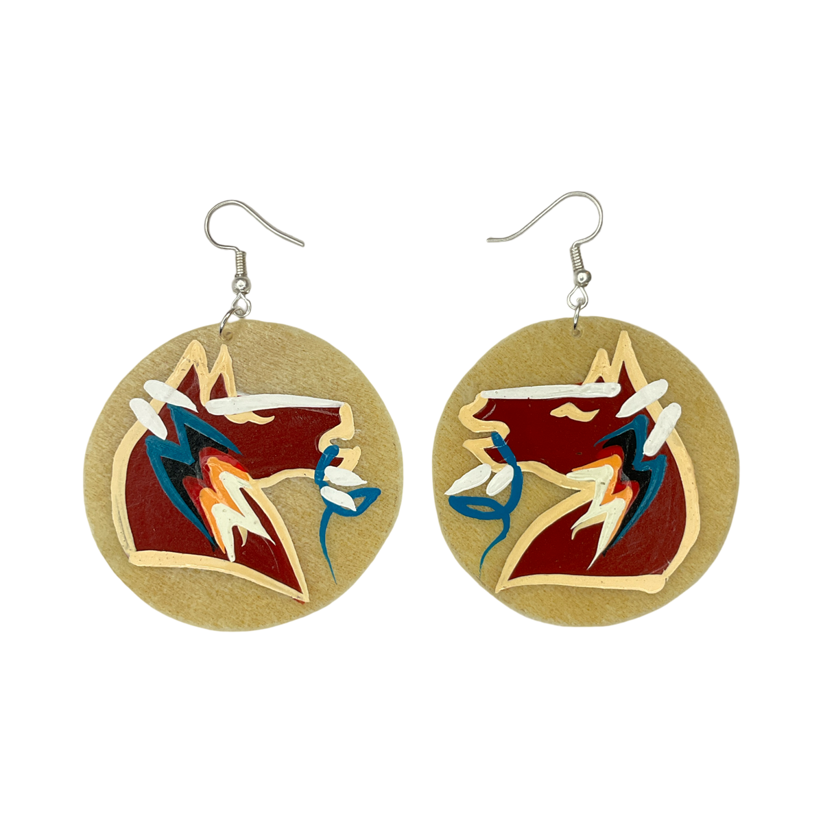 STB Horse Head Parfleche Earrings