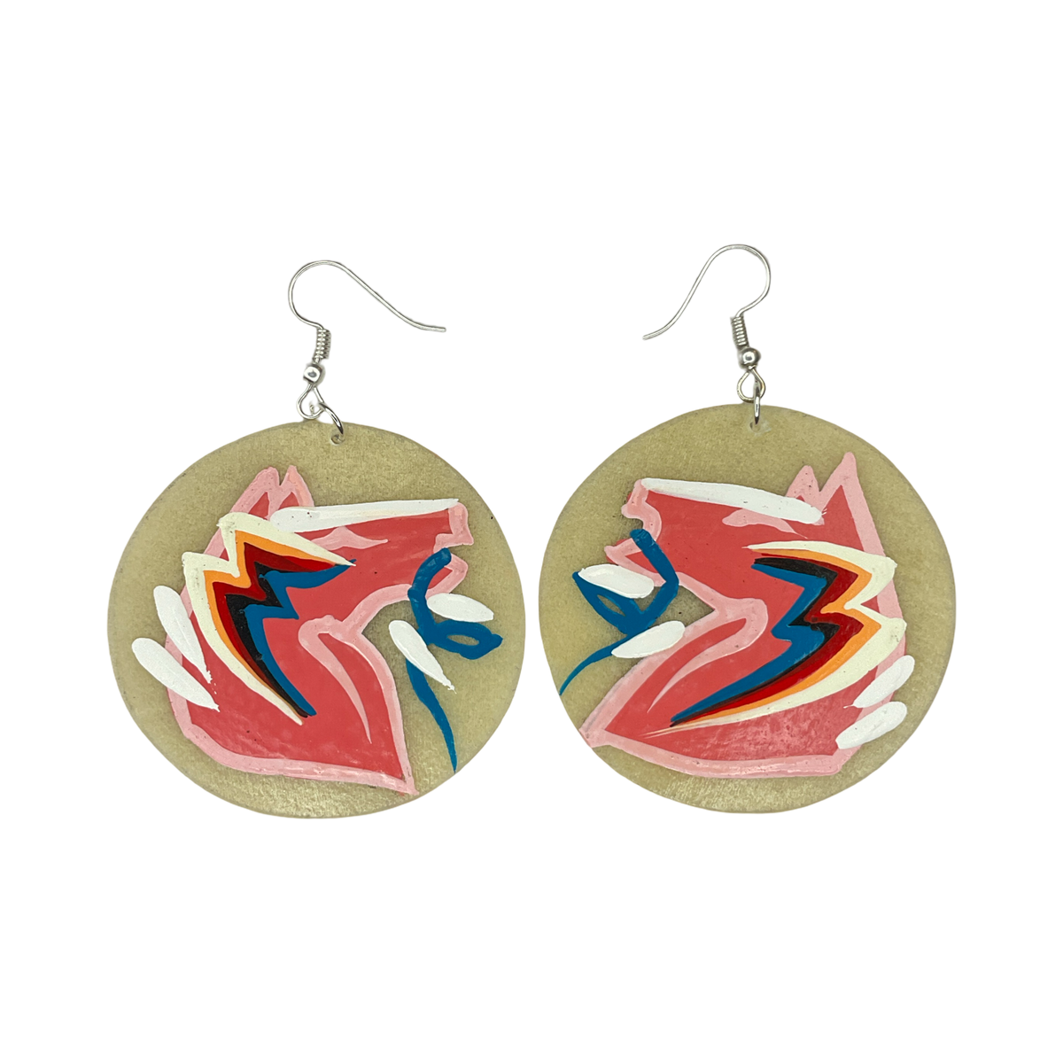 STB Horse Head Parfleche Earrings