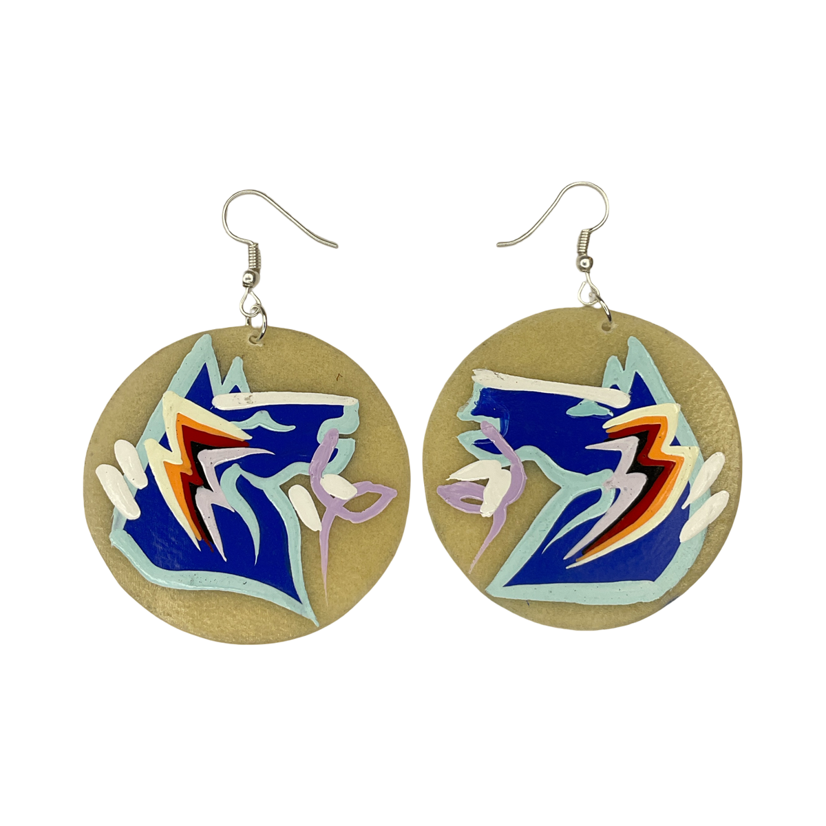 STB Horse Head Parfleche Earrings