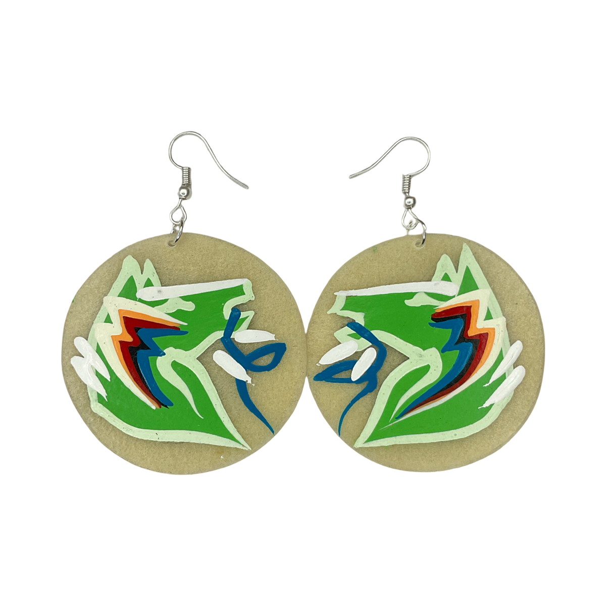 STB Horse Head Parfleche Earrings
