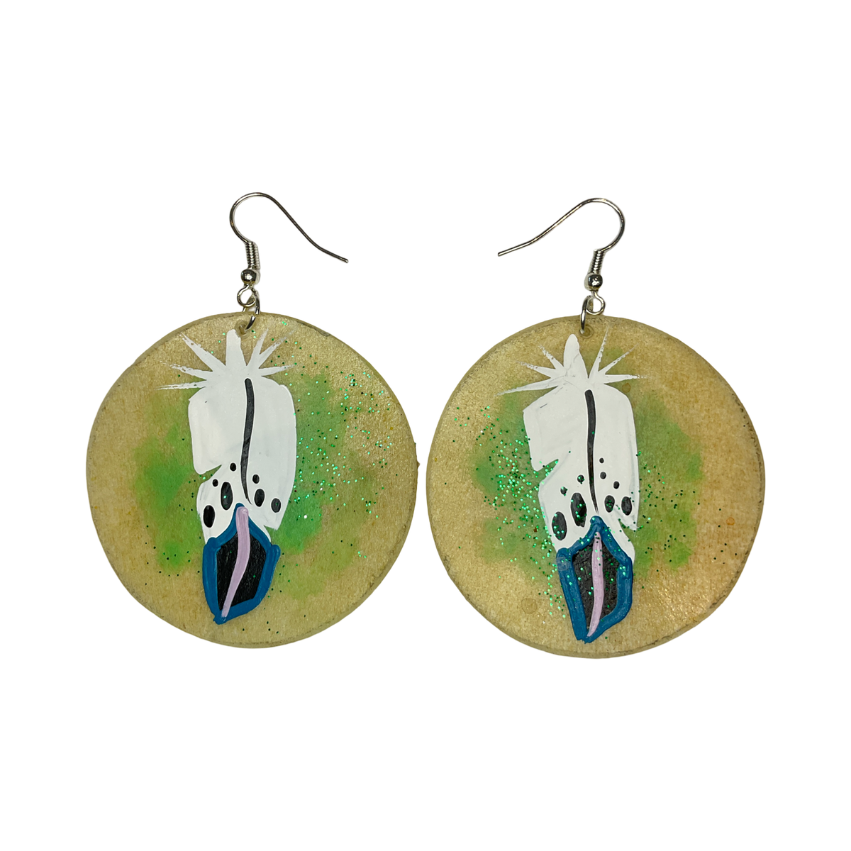 STB Feather Parfleche Earrings