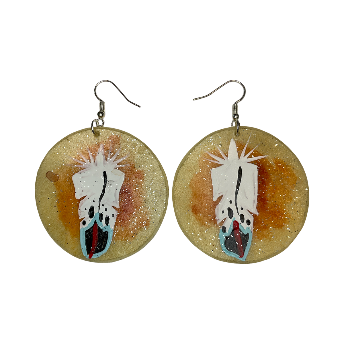 STB Feather Parfleche Earrings