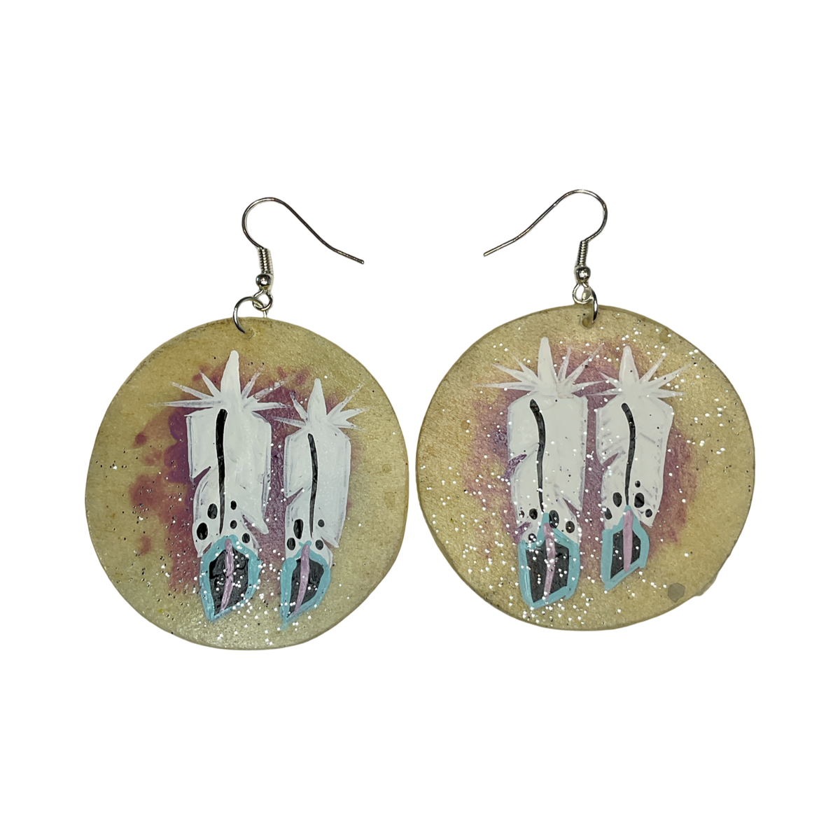 STB Feather Parfleche Earrings