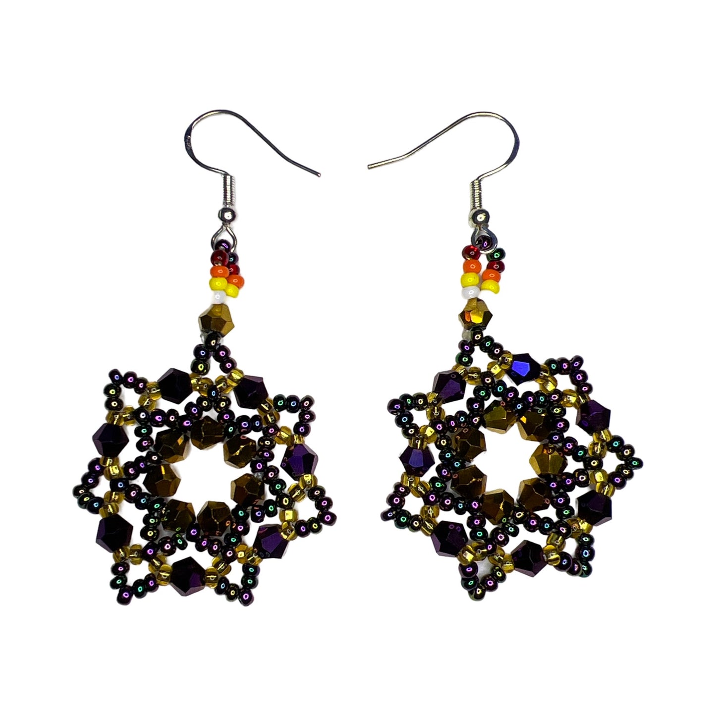 LZ Beaded Star Earrings